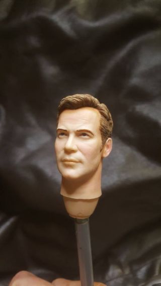 Custom Painted Star Trek Captain Kirk Head For 12 Inch Figure