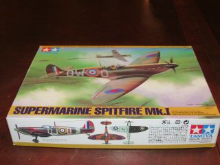 Tamiya 1/48 Supermarine Spitfire Mk.  I Model Kit - Open - All Parts Garanteed