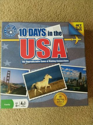 10 Days In The Usa Board Game 100 Complete
