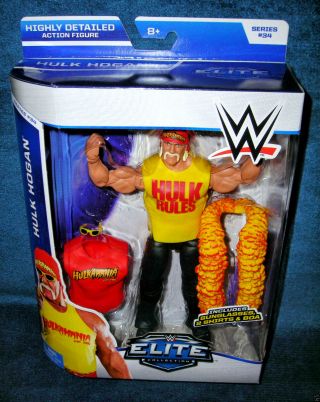 Hulk Hogan Wwe Elite Series 34 Raw Hulkamania Wrestlemania Wwf Tna Hof Champion