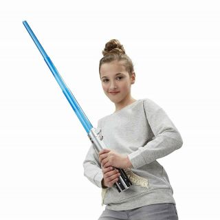 Star Wars Force Rey Bladebuilders Blue Electronic Lightsaber Age 4,  Toy 4