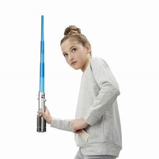 Star Wars Force Rey Bladebuilders Blue Electronic Lightsaber Age 4,  Toy 5