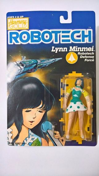 Robotech Defense Force Lynn Minmei Harmony Gold 1980s On Card,