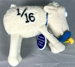 Serta Mattress Counting Sheep Baby Lamb 1/16 Stuffed Animal Plush W/pacifier