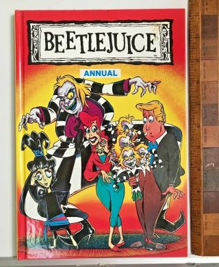 Vintage Beetlejuice Animated Tv Marvel Comic Book Annual Hb Uk Winona Ryder Goth