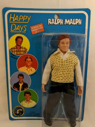 Happy Days Ralph Malph 8 Inch Action Figure 2004 Classic Tv Toys Plaid Shirt