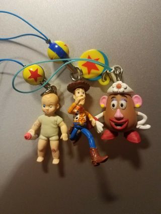 Tomy Toy Story 3 Keychain Straps: Woody,  Potato Head,  Big Baby