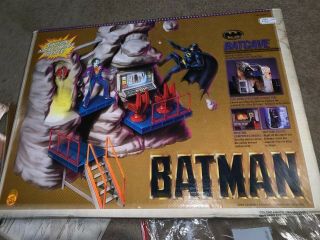 Toybiz Vintage 1989 Batman Batcave Complete W/ Box And Instructions