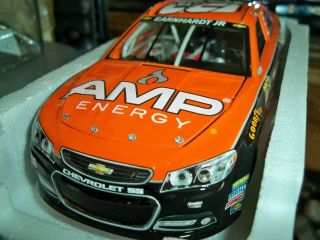 Action Nascar 1/24 Scale Dale Earnhardt Jr 88 Amp Energy Orange Autograph Xrare