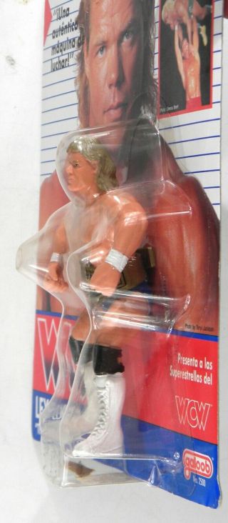 Galoob Toys WCW Wrestling Lex Luger blue trunks MOC rare Foreign card 3
