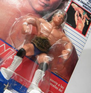 Galoob Toys WCW Wrestling Lex Luger blue trunks MOC rare Foreign card 6