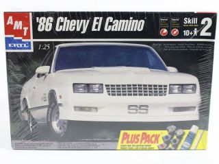 1986 Chevy El Camino Ss Amt Ertl 1:25 Model Kit 30074
