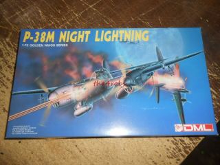 Dml P - 38m Night Lighting Airplane Model Unstarted 1/72