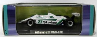 Atlas Editions F1 1/43 Scale Diecast 3128 025 - Williams Ford Fwo78 1980 A.  Jones