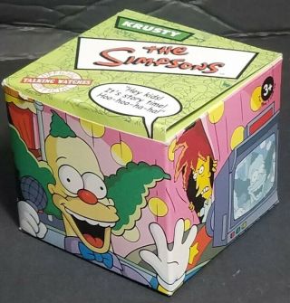 The Simpsons Burger King Official Talking Watch Krusty The Clown Its Story Time