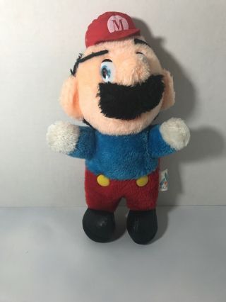 Vintage 1988 Acme Nintendo Mario Bros.  Mario Plush Stuffed 10 " Toy Doll