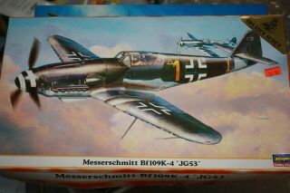 1/48 Hasegawa Messerschmitt Bf 109k - 4 09330 No Decals