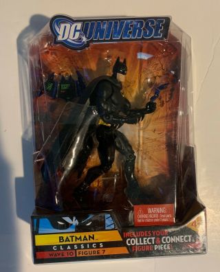 Dc Universe Batman Black Suit Action Figure Wave 10 Figure 7 - On Card