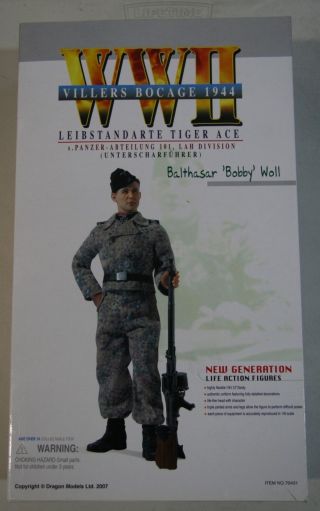 Dragon Models 1/6 Wwii German Tiger Ace S.  Panzer " Bobby Woll "