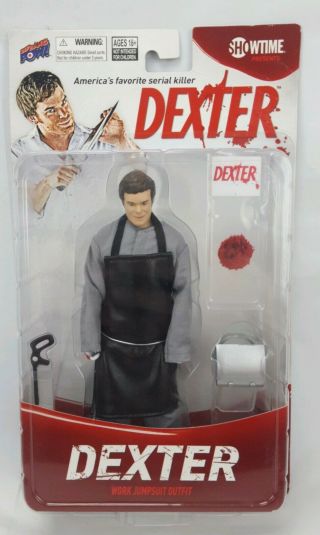 Dexter 7 " Action Figure In Work Jumpsuit Outfit By Bif Bang Pow In Package