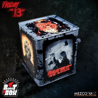 Mezco Toyz Jason Voorhees Friday The 13th 14 Inch Burst A Box,  Jack In The Box