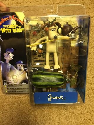 Gromit Wallace & Gromit Curse Of The Were - Rabbit Mcfarlane Toys Figure Moc 2005