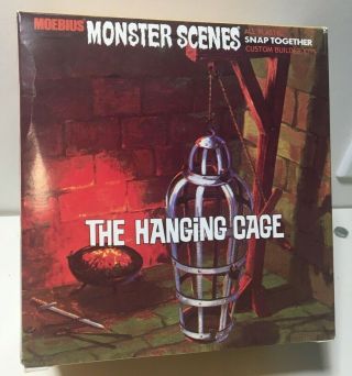 Moebius Re - Issue Aurora Monster Scenes Hanging Cage Parts Are Inside