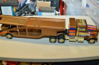 Nylint Muscle Mover Metal Metallic Semi Truck With Trailer