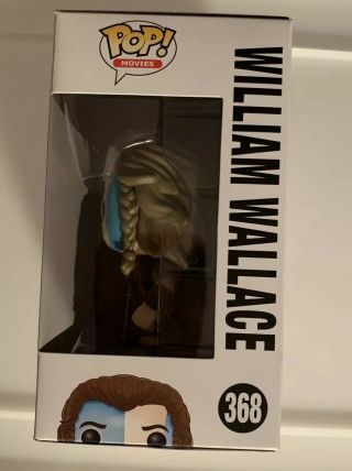 William Wallace Braveheart Funko Pop Vinyl With Protector.  Rare Vaulted 2