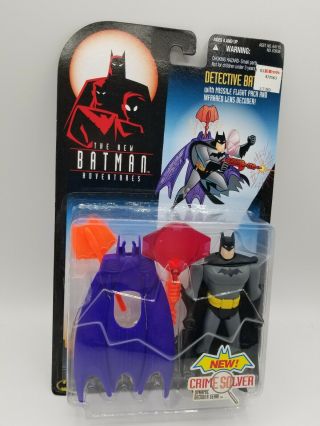 Vintage The Adventures of Batman and Robin Detective Batman MOC Kenner 1997 2