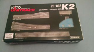 Kato Unitrack N Gauge K2 Electric Turnout Set 20 - 832