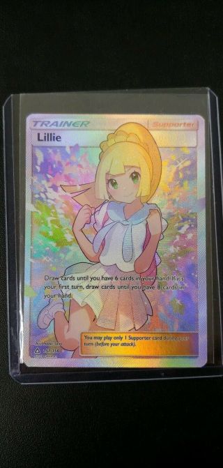 Pokemon Lillie 151/156 Full Art Ultra Rare - Sun & Moon Ultra Prism -