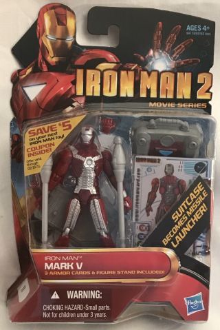 2010 Hasbro Marvel Iron Man 2 Movie Series Mark V / 5 Action Figure 11