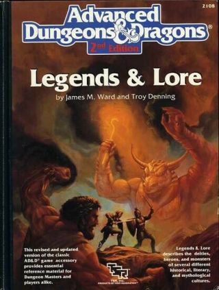 Legends & Lore Exc,  2108 Ad&d D&d 2e Deities Demigods Tsr Dungeons Dragons Gods