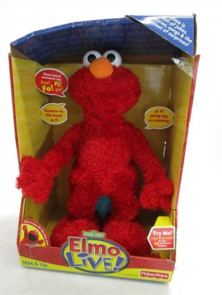 Elmo Live Fisher Price Sesame Street Toy Iob Sings Dances Tells Stories