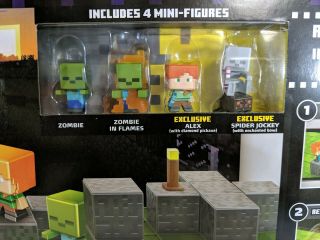 NIB Mattel Mojang Minecraft Stop - Motion Movie Creator Kit w/ 4 Exclusive Figures 2