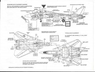 Open Envelope Microscale F - 14A Tomcat Low Vis,  VF - 1,  VF - 84,  VX - 4 Decals 1/48 327 4