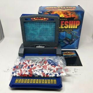 Battleship Electronic Talking Advanced Mission Game By Milton Bradley