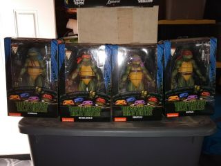 Neca Turtles Gamestop Exclusive Complete Set Of 4