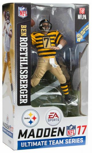Ben Roethlisberger Pittsburgh Steelers Mcfarlane Toy Madden Nfl 17 Variant Chase