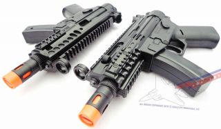 2x Toy Machine Guns Military Mp5 Gun With Flashing Lights & Sound Fx Set Safe