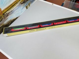 N Scale Deluxe Innovations Gunderson Twin Stack Articulated Well Cars - Soo Line