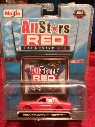 Maisto All Stars 1987 Chevrolet Caprice Red Chase