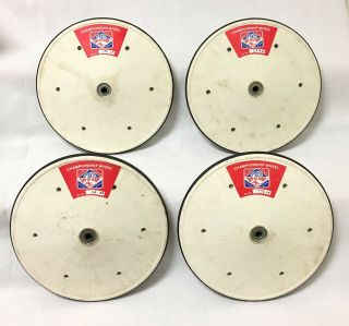 Set Of 4 Official Soap Box Derby Wheels 1990 All American 53rd Soap Box Derby