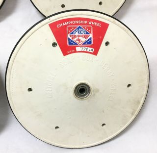 Set of 4 Official Soap Box Derby Wheels 1990 All American 53rd Soap Box Derby 5