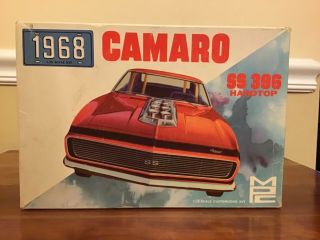 Vintage Mpc 1968 Camaro Ss 396 Hardtop Model Car Kit 1968 - 200 Box Only