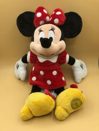 Authentic Disney Store Stamped Minnie Mouse Plush Soft Stuffed Toy Doll Mickey