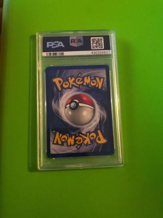 1st Ed Vaporeon Holo Rare 1999 WOTC Pokemon Card 12/64 Jungle Set PSA 9 2