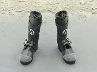 1/6 Scale The Matrix Neo Keanu Reeves Black Combat Boots Foot Type