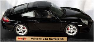 Maisto Special Edition 1:18 Scale Diecast Porsche 911 4s Black